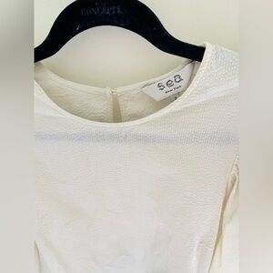Sea New York Cream Textured Top